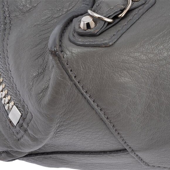BALENCIAGA Gray Leather Bag - Picture 4 of 13